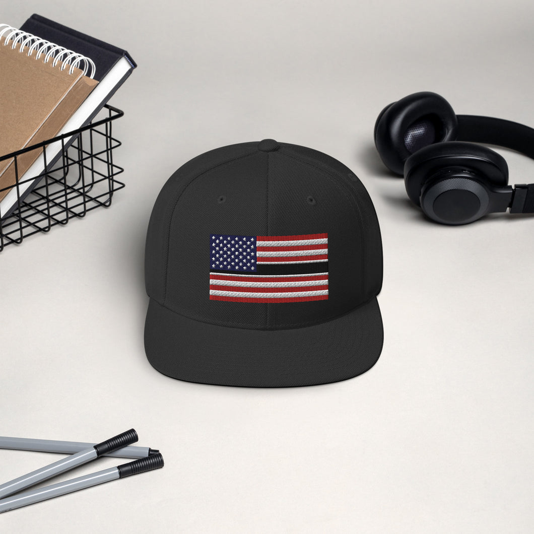 Thick Black Line Flag Cap