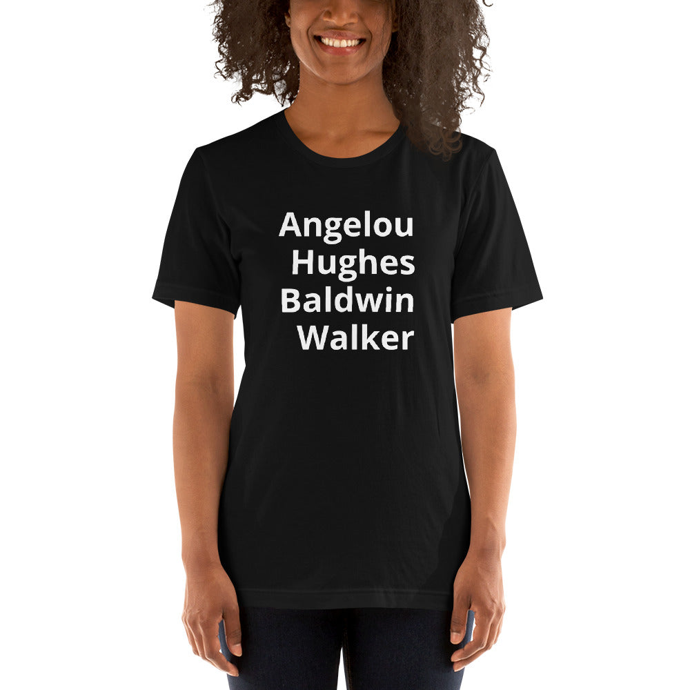 Angelou Hughes Baldwin Walker t-shirt