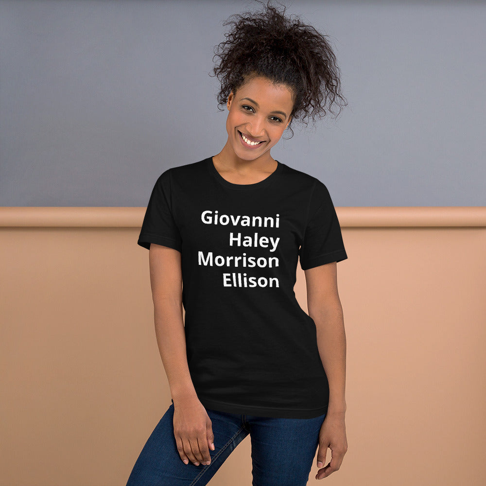Giovanni Haley Morrison Ellison t-shirt